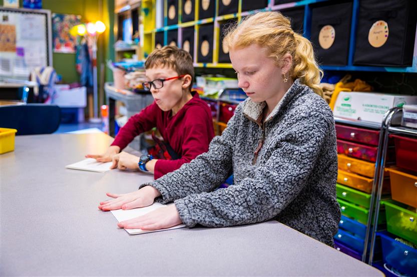 Students create print art